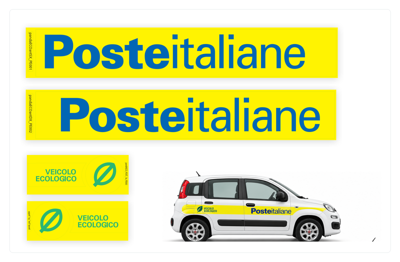 Kit decalcomanie Fiat Panda ECO
